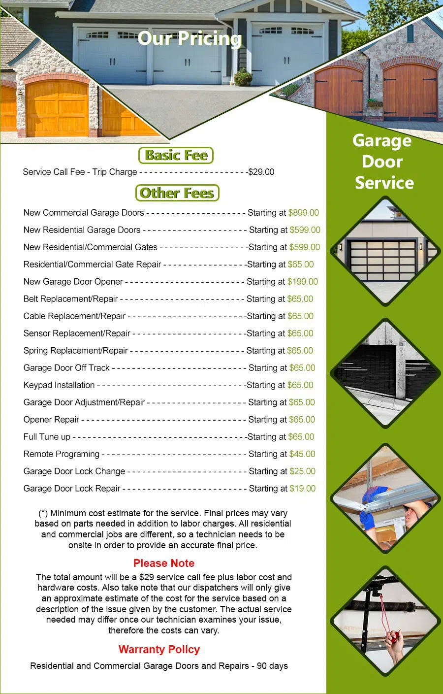 Galaxy Garage Door Repair Service Tomball, TX 281-826-6928